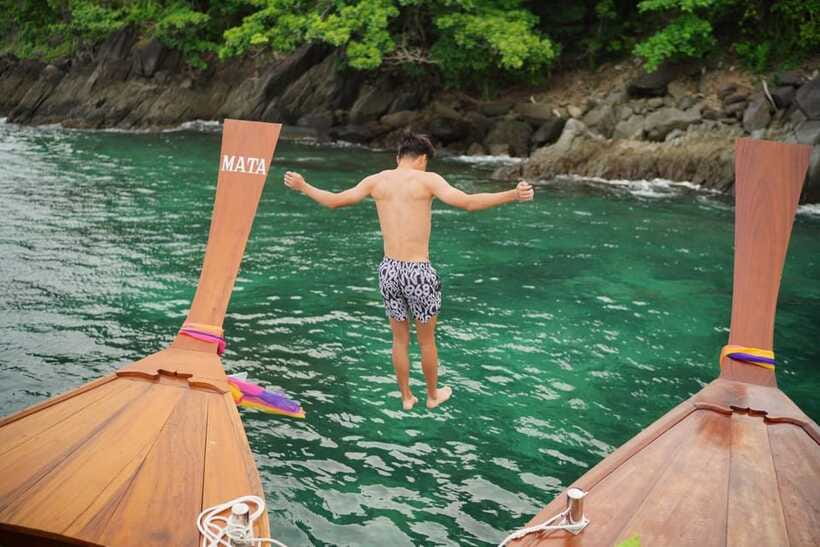 Phuket : Half Day Coral & Maiton by Luxury Long Tail Boat - Snorkeling, Fishing, and Water Sports