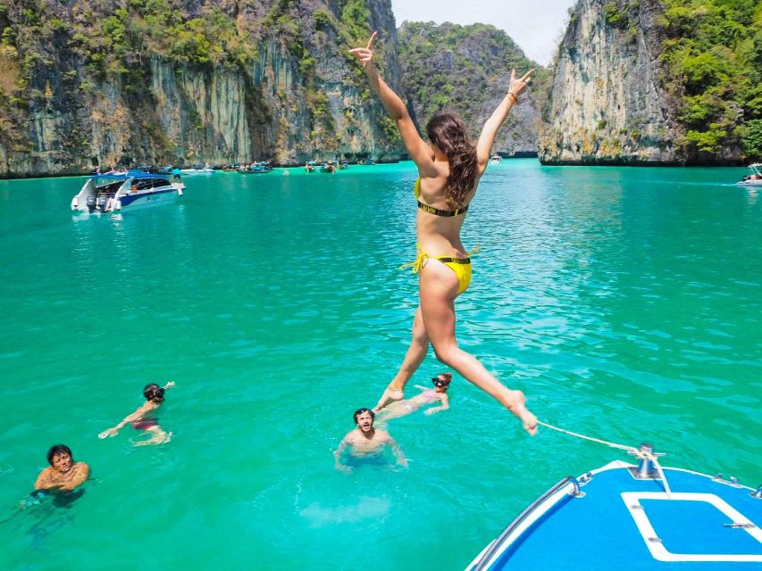 Phuket: Phi Phi, Maya Bay, and Khai Island With Buffet Lunch - Visiting Maya Beach