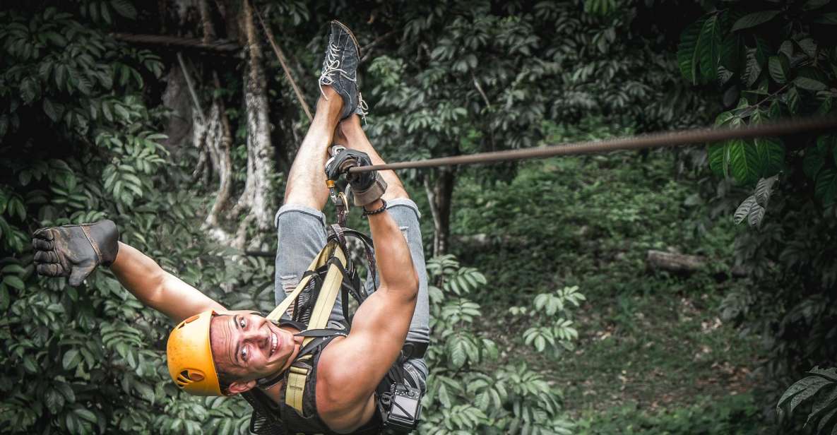 Phuket: Private ATV, Zipline & Phuket City Tour - Exhilarating Zipline Experience