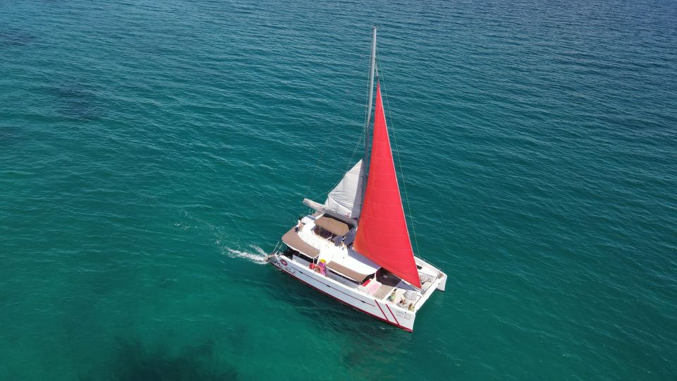 Phuket: Racha and Coral Island Sailing Day Trip by Miss.Red - Sailing on a Comfortable Catamaran