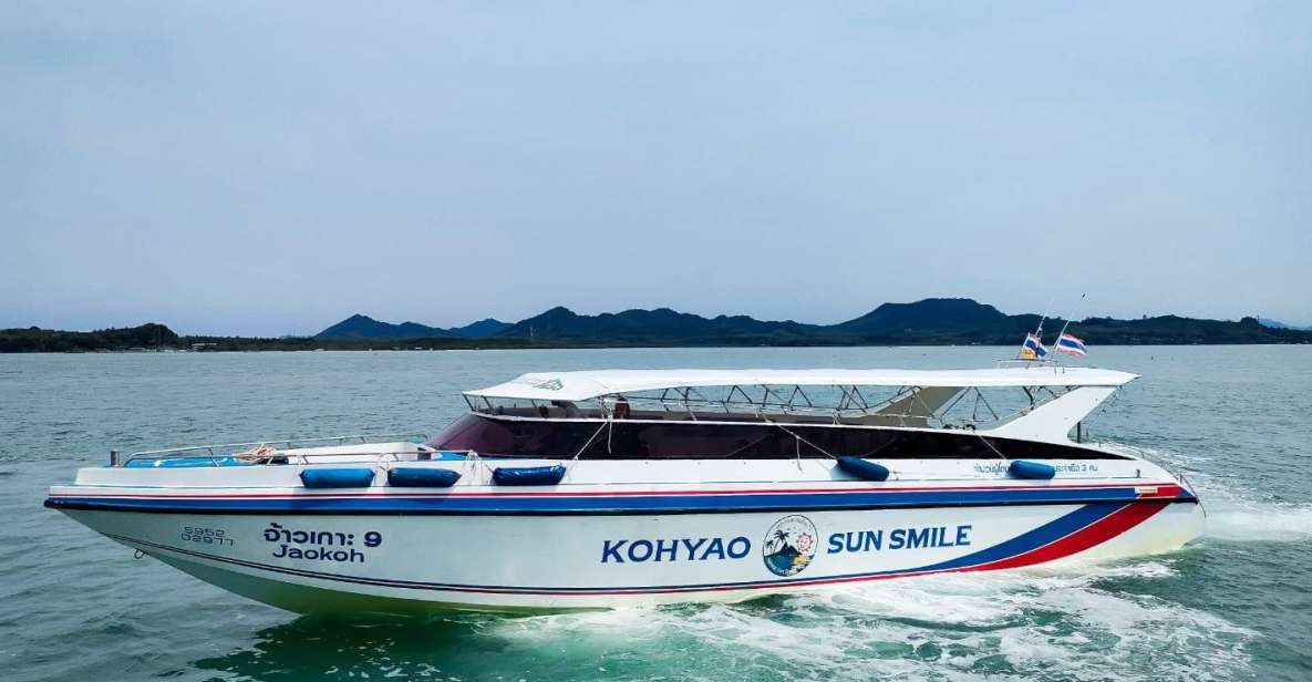Phuket: Speedboat Transfer to Ao Nang or Railay via Ko Yao - Key Points