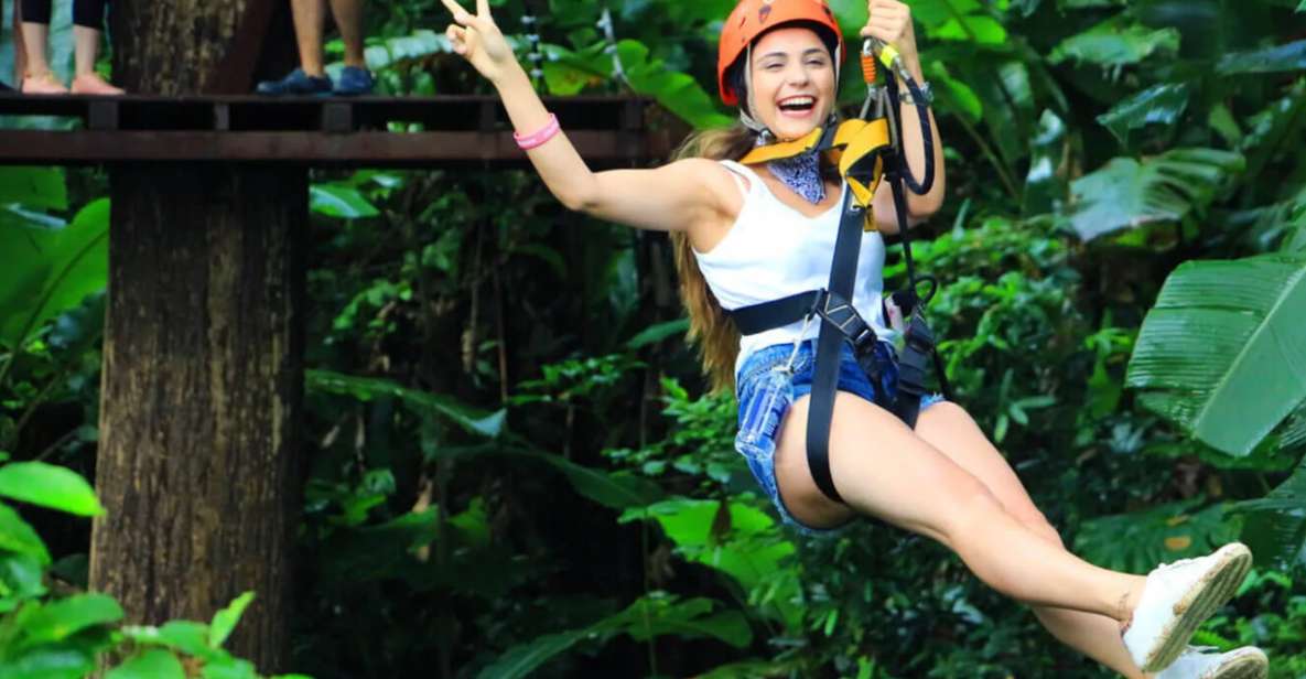 Phuket Zipline Adventure & Local Floating Farm Experience - Rappelling Adventure