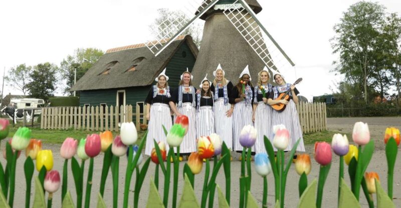 Picture in Volendam Costume With Cheese and Clog Tour - Accessibility Features