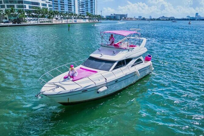 Pink Yacht Rental In Miami- 50ft Luxury Pink Charter - A Closer Look at the Experience  