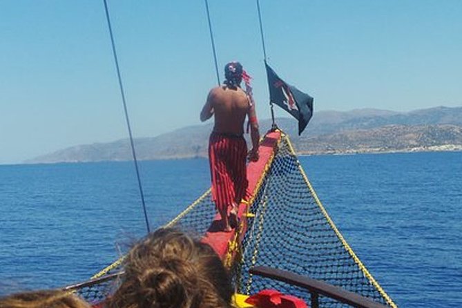 PIRATE BOAT 4.5h With Transfer & Lunch From Hersonissos CRETE - Pickup Locations and Meeting Point