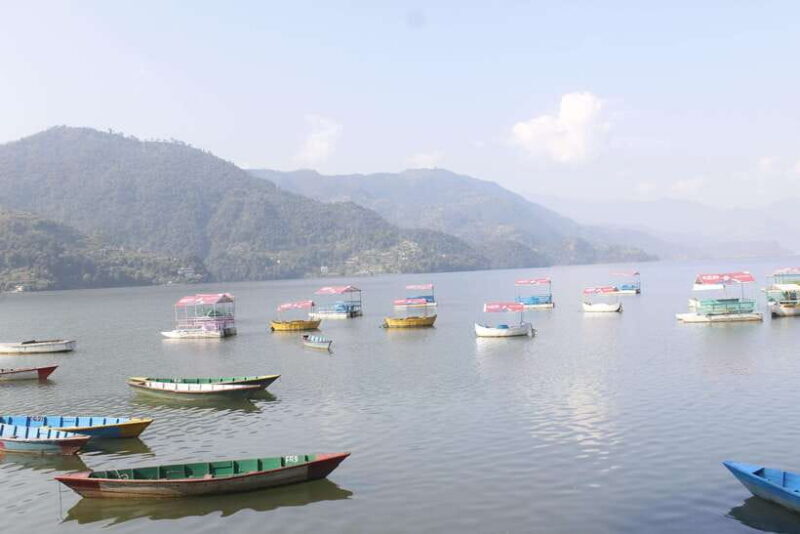 Pokhara: Sarangkot Sunrise, boating and Peace Pagoda Hike - Reaching the Peace Pagoda