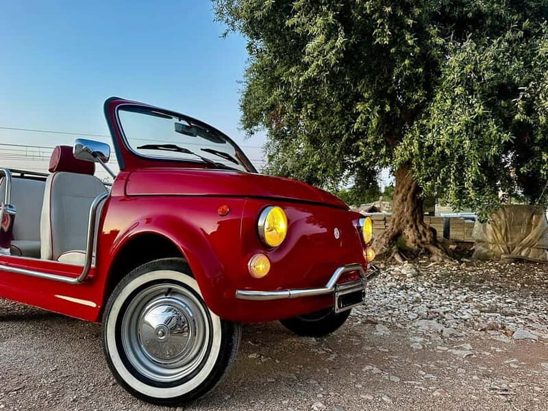 Polignano a Mare: coast & countryside Vintage tour by Fiat 500 SPIAGGINA - Practical Details & Value  