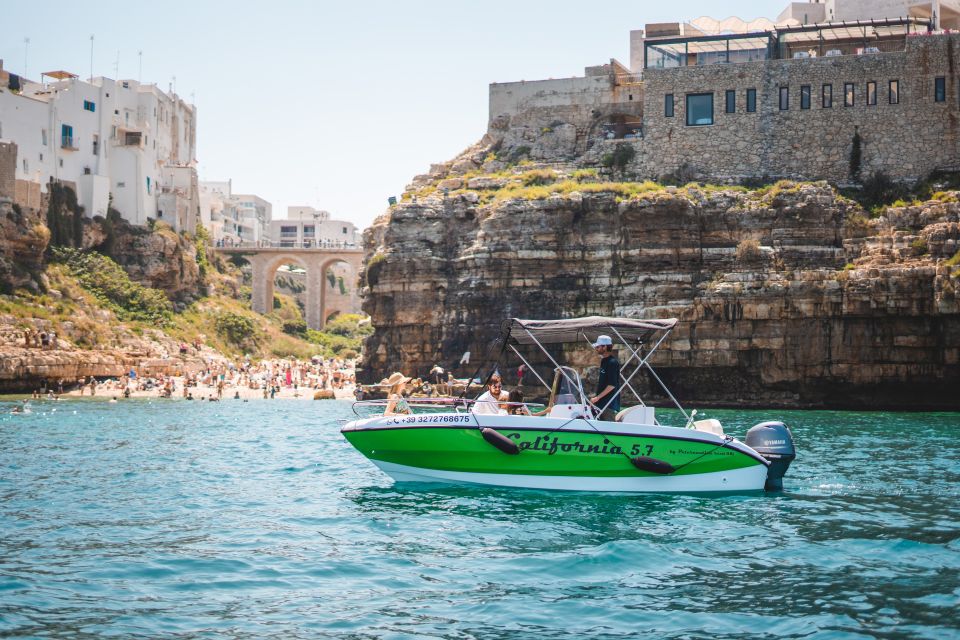 Polignano a Mare: Private Speedboat Cave Trip With Aperitif - Pricing and Duration