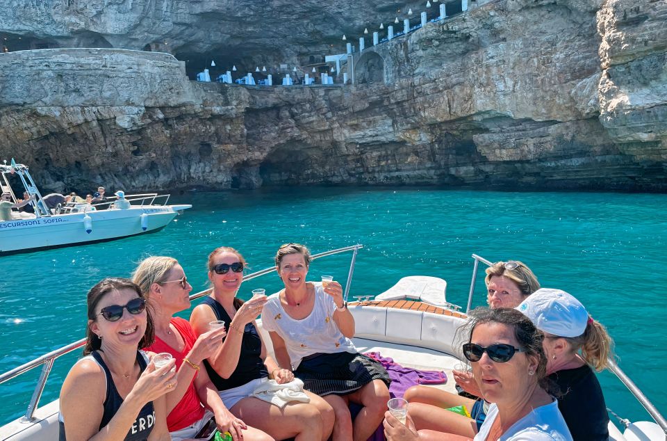 Polignano a Mare: Speedboat Cruise to Caves With Aperitif - Key Stops Along the Route