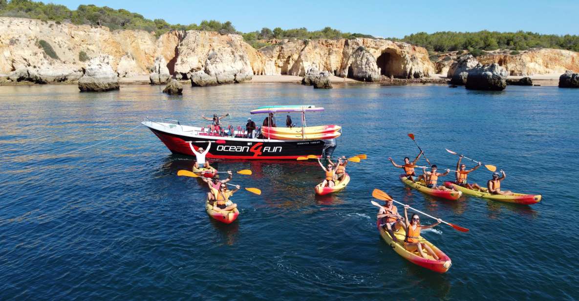 Portimão: Benagil Caves Speedboat and Kayak Guided Tour - Tour Itinerary