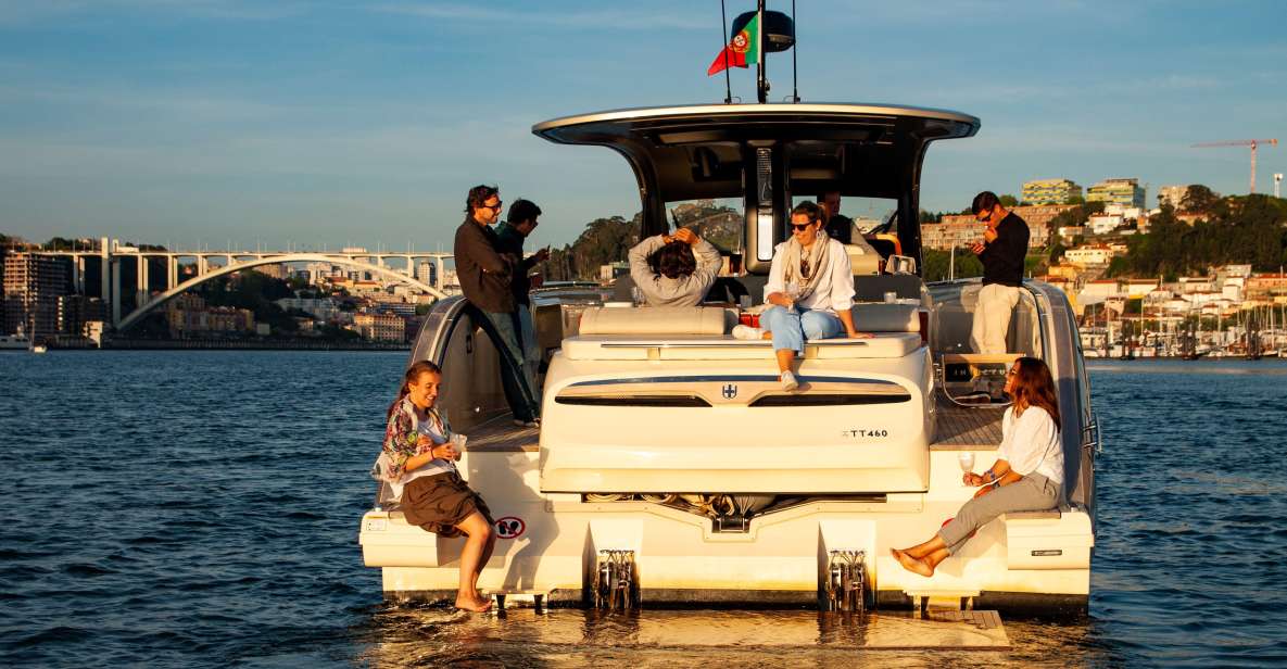 Porto: 2h SUNSET Private Luxury Yacht in the Douro - Discover Douro Rivers Iconic Bridges