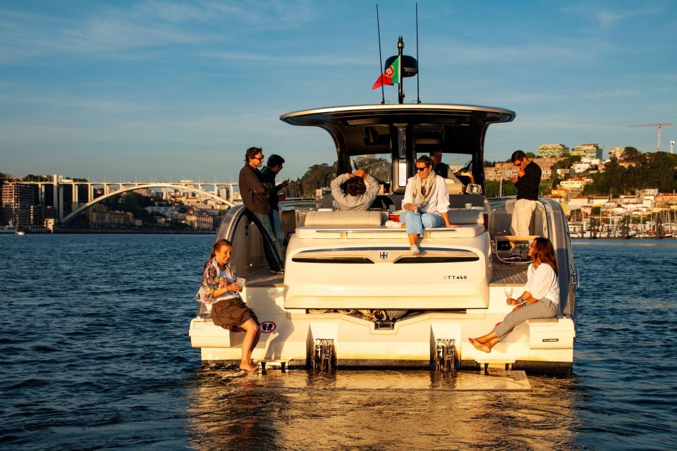 Porto: 2h SUNSET Private Luxury Yacht in the Douro - Passing Notable Landmarks and Attractions