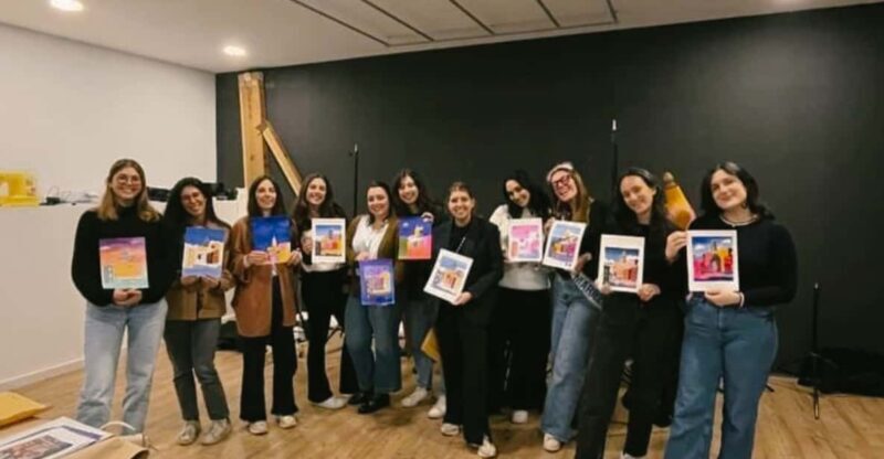 Porto: Acrylic Painting Workshop for Groups - Antero Quental - FAQ