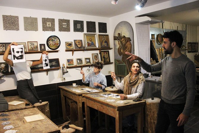 Portrait Mosaic Making - Bringing Your Mosaic Creation Home