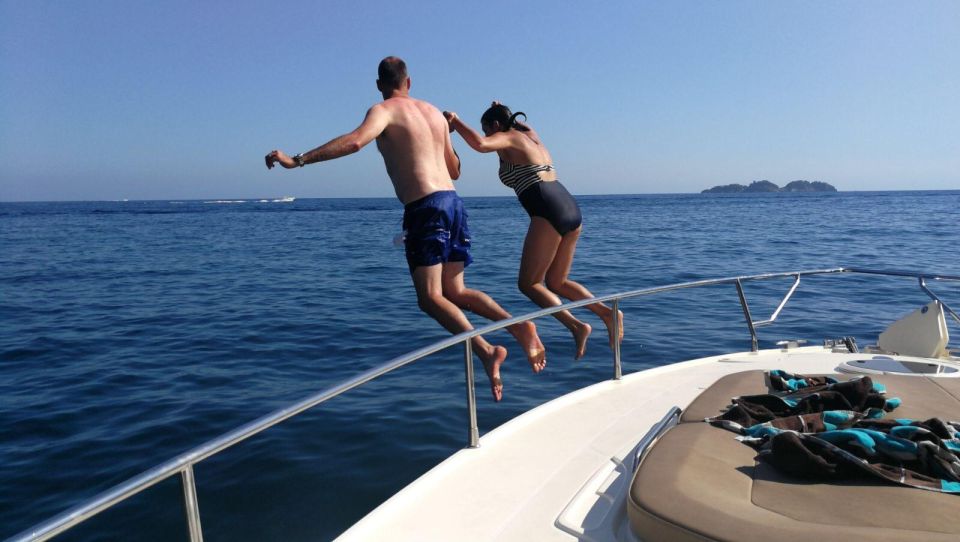 Positano and Amalfi Sharing Swimming on Li Gali Island - Furore Bridge and World Climb Championship