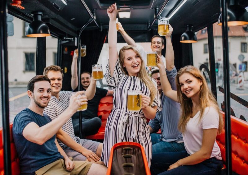 Prague: Airport Transfer Beer Party Bus With Unlimited Beer - Good To Know