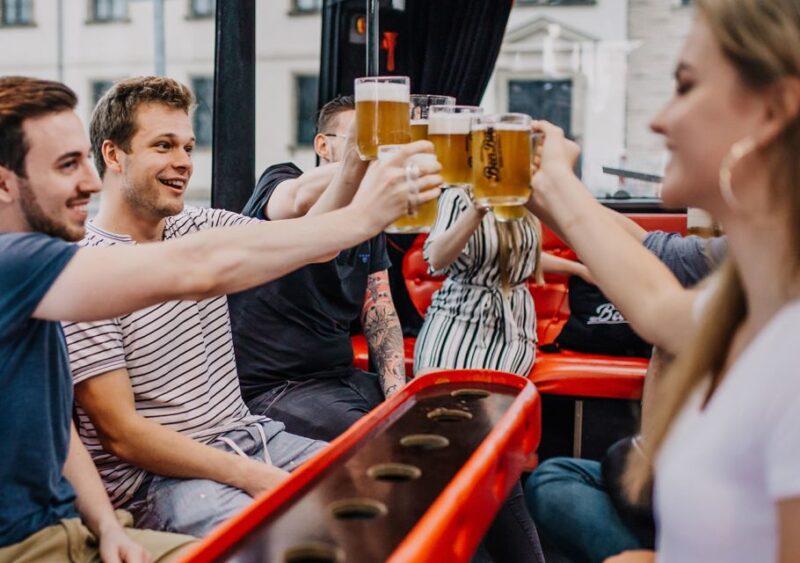Prague: Airport Transfer Beer Party Bus With Unlimited Beer - Included Services