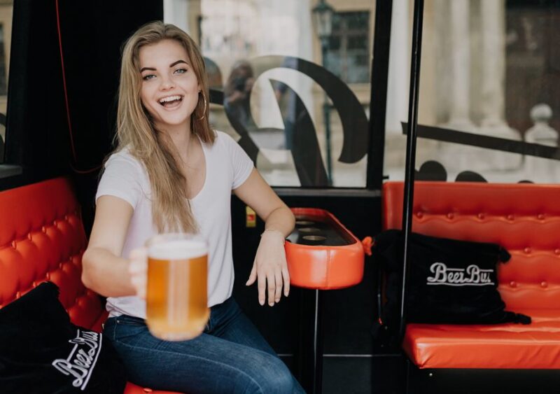 Prague: Airport Transfer Beer Party Bus With Unlimited Beer - Age Restrictions and Requirements