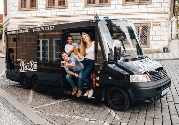 Prague: Airport Transfer Beer Party Bus With Unlimited Beer - Key Highlights