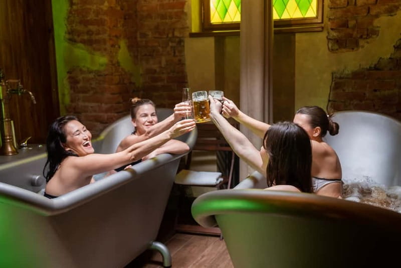Prague: Beer and Wine Spa Bath with Salt Cave Experience - The Itinerary: What to Expect During Your Visit