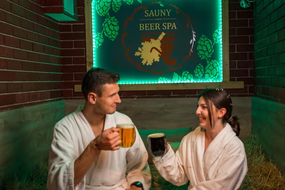Prague: Beer Spa Experience with Unlimited Beer and Sauna - Key Points