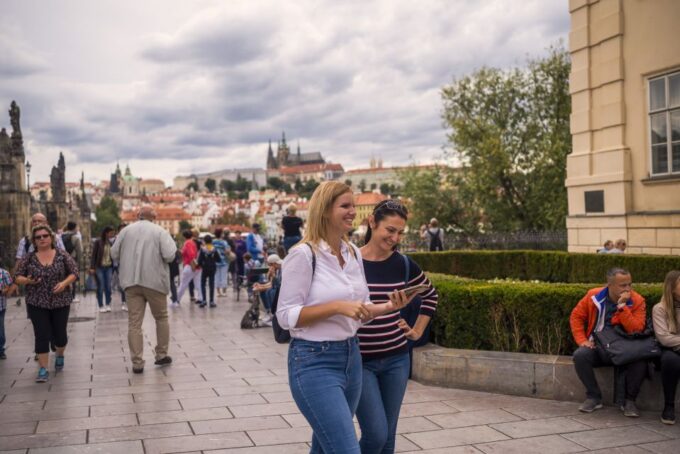 Prague: Charles Bridge Audio Guide With Tower Entry Ticket - Frequently Asked Questions