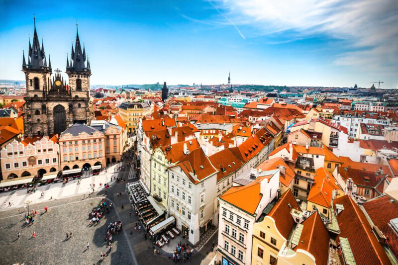 Prague: Old Town Hall and Medieval Underground Guided Tour - Viewing Gallery Experience