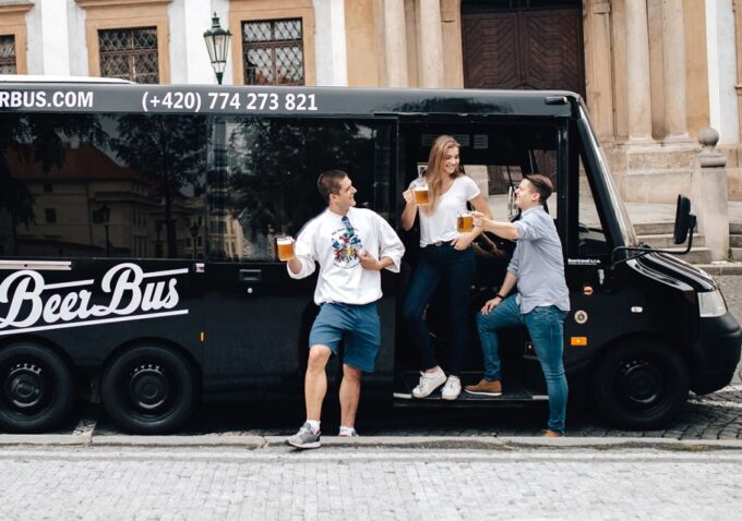 Prague: Party Beer Bus - Getting to the Departure Point