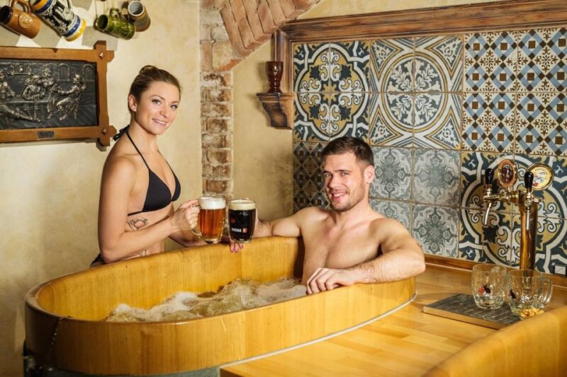 Prague: Private Beer and Wine Spa Experience With Drinks - Health Benefits of Wine Bath