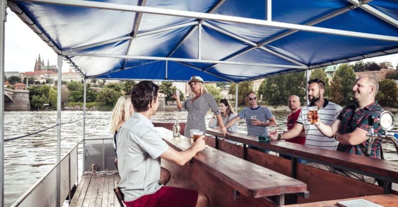 Prague: Private Cycle Boat River Tour With Beer or Prosecco - Included Features