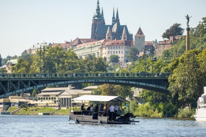 Prague: Private Cycle Boat River Tour With Beer or Prosecco - Meeting Point