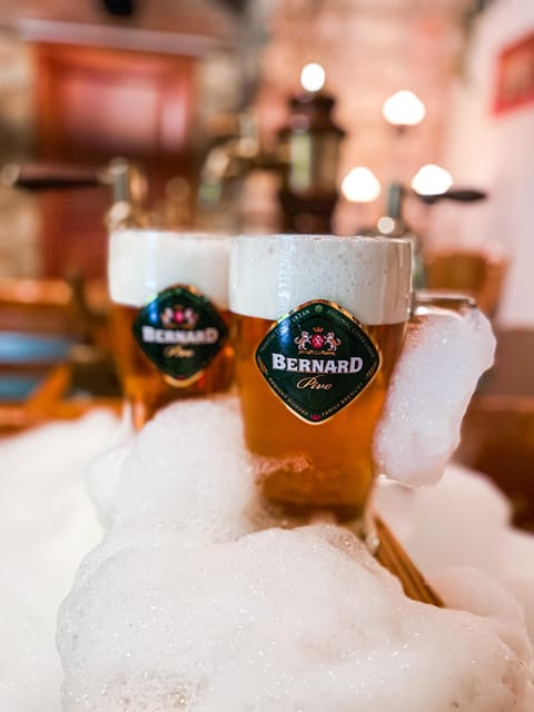 Prague: Ungelt Bernard Beer Spa with Beer & Optional Massage - Key Points