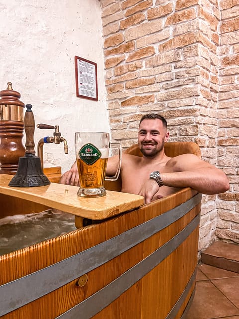 Prague: Ungelt Bernard Beer Spa with Beer & Optional Massage - The Itinerary: What’s Included?