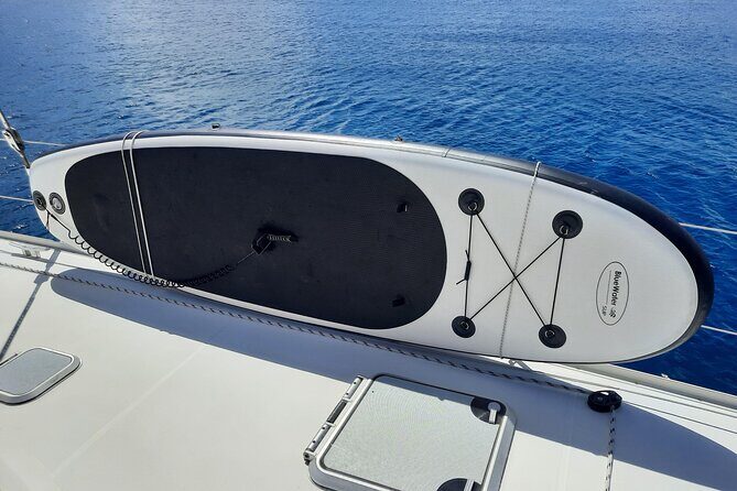 Private 6 Hrs 47 ft. Catamaran Snorkel & Cielo Charter (30p. max) - The Sum Up