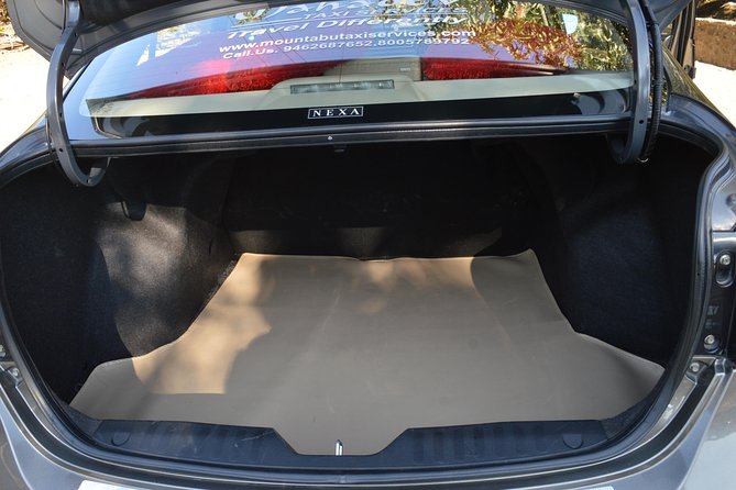 Private A/c Mount Abu Fullday Local Sight Seeing (4 Seat A/c Sedan) - Transportation Amenities
