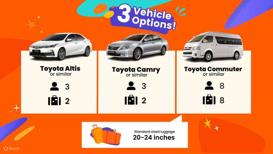 Private Bangkok Airport Transfer - Vehicle Options