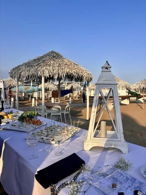 Private Beach Day from St. Marks Square: Enjoy Sun & Relax - Dining and Refreshments