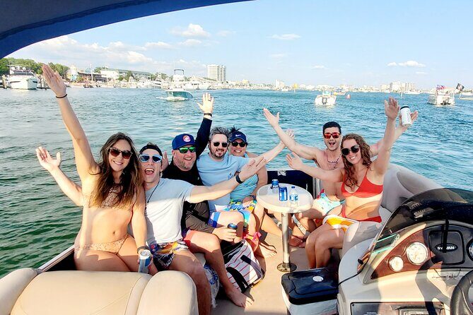 Private Captained Pontoon to Crab Island in Destin - Key Points