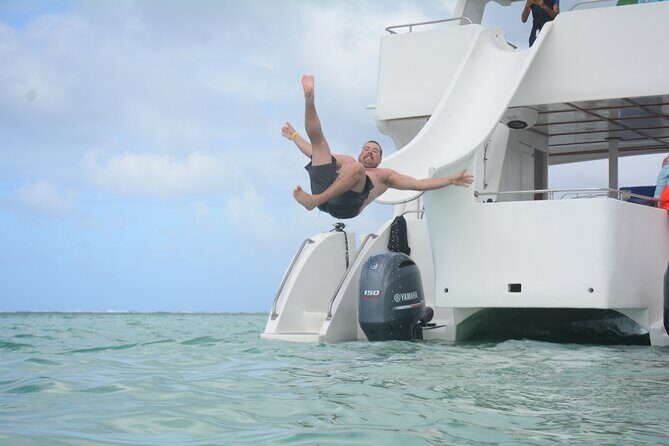 Private Catamaran with Sound system, Slide, Open bar & Snorkeling - Frequently Asked Questions