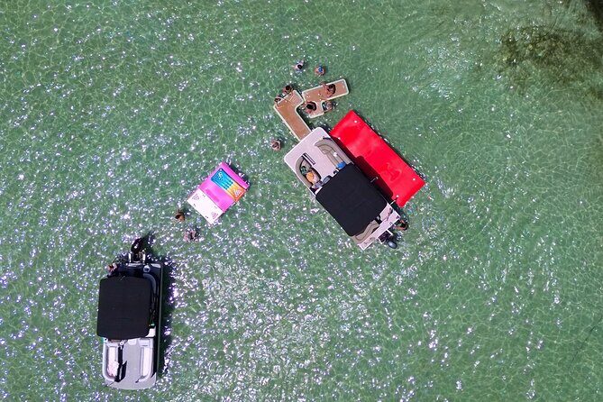 Private Crab Island Pontoon Charter with Bote Hangout Floats! - A Detailed Look at the Experience