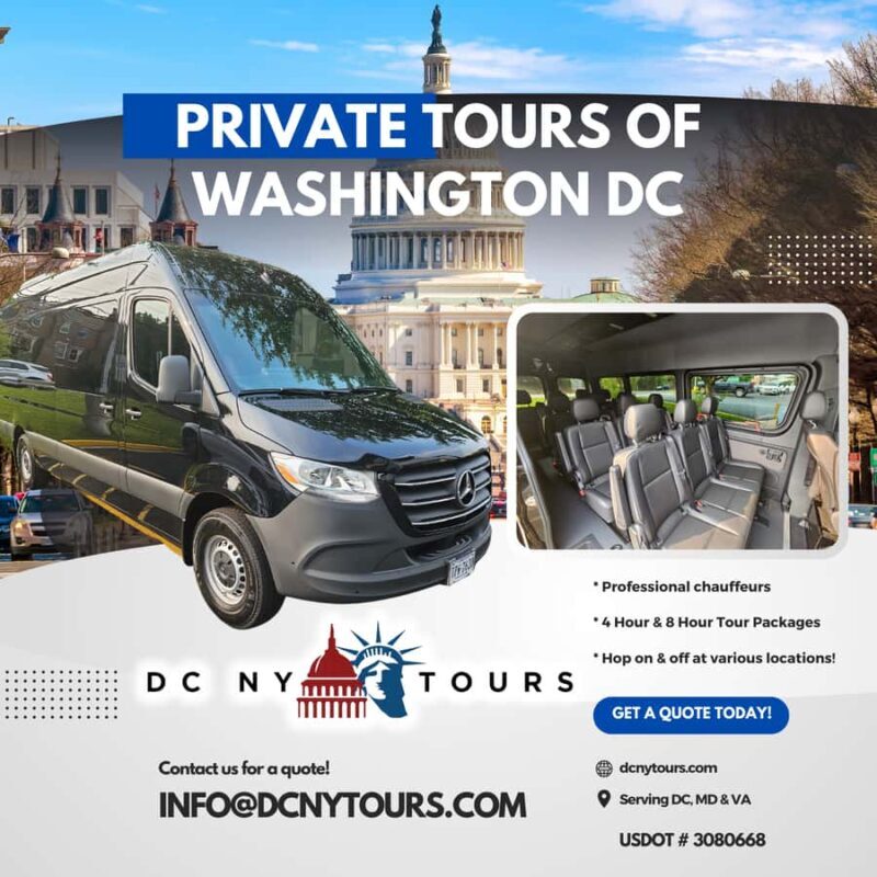 Private Customizable Guided Tour of Washington DC - An Introduction to a Tailored DC Adventure