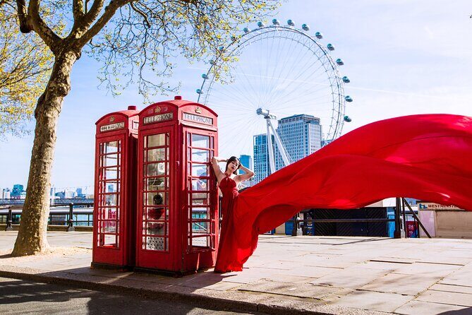 Private Epic Flying Dress Photoshoot in London - Key Points