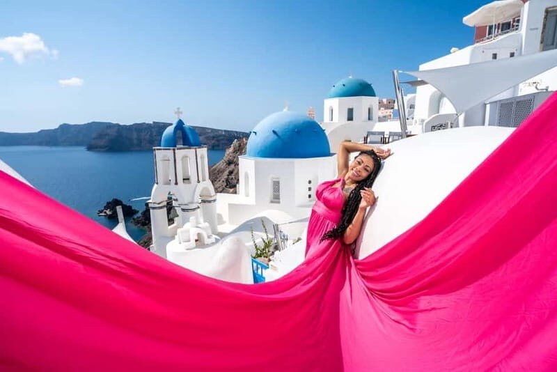 Private Flying Dress Photoshoot Santorini With Pickup - Exploring the Flying Dress Photoshoot in Santorini: A Detailed Review