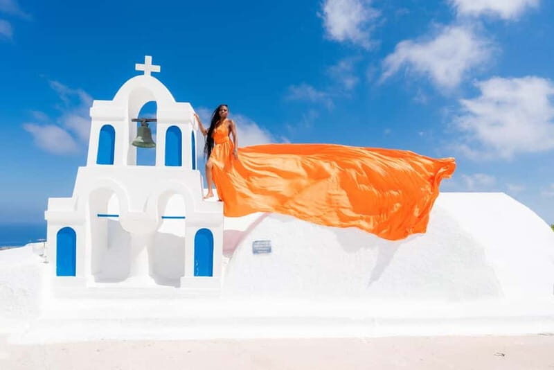 Private Flying Dress Photoshoot Santorini With Pickup - Cost and Value: Is It Worth It?