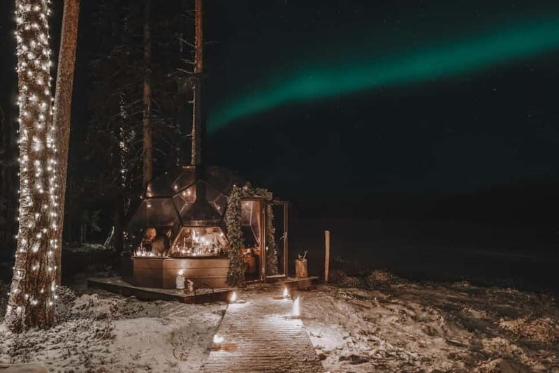 PRIVATE Glass Igloo Dinner Under Northern Lights - FAQ