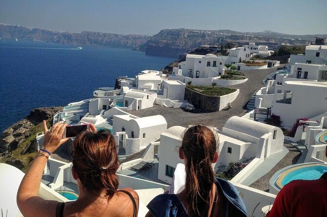 Private Half Day Tour of Santorini's South Side - Perissa Beach: Volcanic Sands and Modern Relaxation