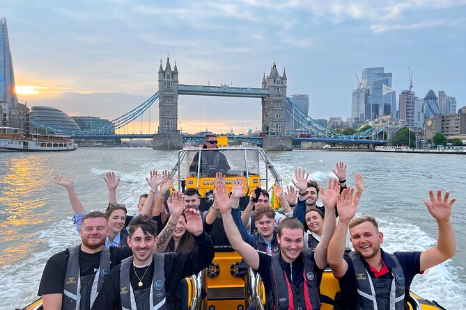 PRIVATE HIRE SPEEDBOAT TOWER RIB BLAST - 20 Minutes From TOWER Millennium Pier - Boat and Passengers