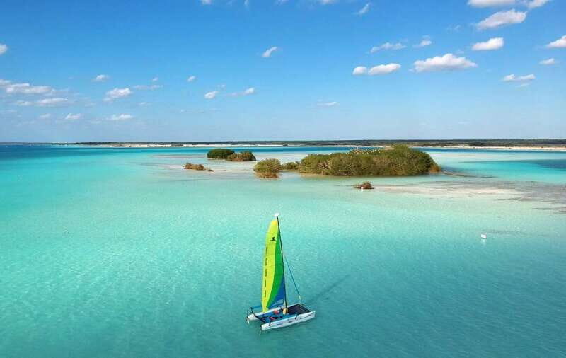 Private Hobie Cat Sailing Tour - Exploring the Bacalar Lagoon on a Hobie Cat
