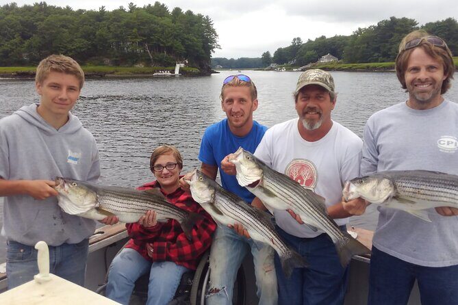 Private Kennebunkport 4 Hour Coastal Fishing Adventure - Included and Not Included
