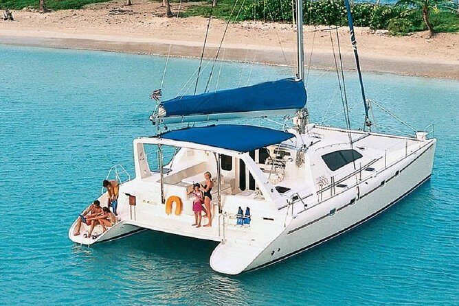 Private Luxury Catamaran Yacht. Full or Half Day Charter - Sail, Beach, Snorkel. - Key Points